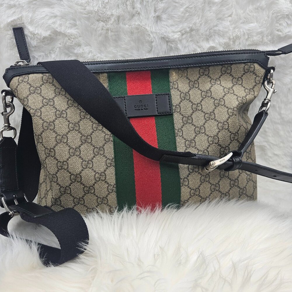 Gucci Beige Supreme Web Crossbody